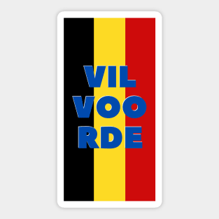 Vilvoorde City in Belgian Flag Vertical Sticker